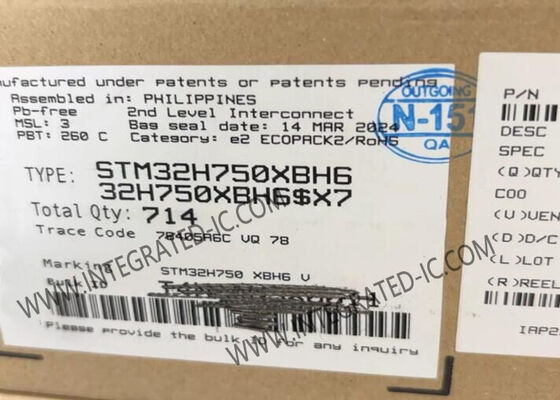 265-TFBGA STM32H750XBH6 Single-Core 32-Bit ARM Cortex-M7 IC Mikrokontroler