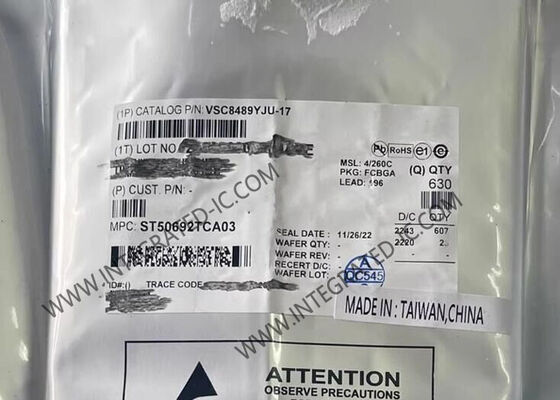 Ethernet IC VSC8489YJU-17 Dual Channel SerDes PHY Ethernet Transceiver FCCSP-196