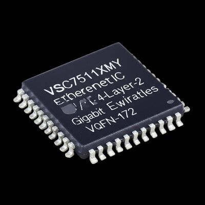 IC Ethernet VSC7511XMY 1.2V Sakelar Gigabit Ethernet Layer-2 4-Port dalam Paket VQFN-172