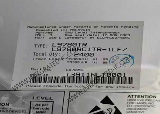 L9780TR Sensor IC Antarmuka Sensor Bahan Bakar Udara Rentang Lebar dengan Tegangan Catu 4.9V ~ 5.1V dalam Paket LQFP-48