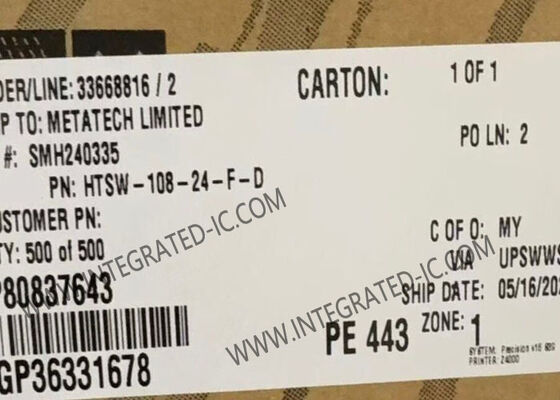 HTSW-108-24-F-D 16 Posisi Pita Header PCB Suhu Tinggi dengan Pitch 0,100 "