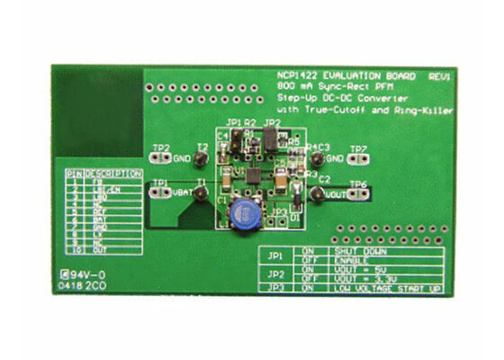 NCP1422GEVB Solusi Tertanam 1V Hingga 5V Output Non-Isolasi DC/DC Step Up Papan Evaluasi