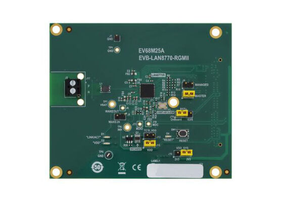 Papan Evaluasi Solusi Tertanam EV68M25A EVB-LAN8770-RGMI Kartu Plug-In PHY Ethernet 100BASE-T1