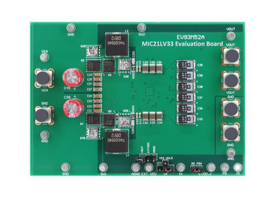 EV93M52A Board Evaluation of Embedded Solutions Untuk MIC21LV33 Synchronous Buck Controller