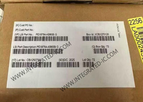 PEX8764-AB80BIG Integrated Circuit Chip PCI Express Gen3 Switch IC dengan 64 Lanes dan 16 Port