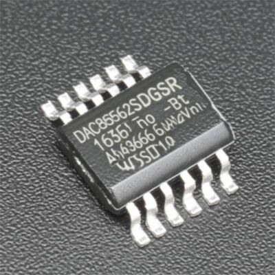 DAC8562SDGSR Chip Sirkuit Terpadu Konverter Digital ke Analog Saluran Ganda Konsumsi Daya Rendah Resolusi 16-Bit
