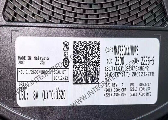 MAX660MX Integrated Circuit Chip CMOS Charge-Pump Voltage Converter dengan 100mA Output Current 1.5V hingga 5.5V Output Voltage dan 10kHz hingga 80kHz