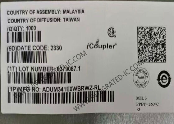 ADUM341E0WBRWZ 4 Channel Automotive Digital Isolator IC dengan Isolasi 5700Vrms