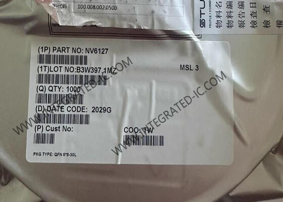 NV6127 GaN IC 650V 12A Power Distribution Switch dengan Paket 30-QFN untuk Aplikasi Pengisian Cepat