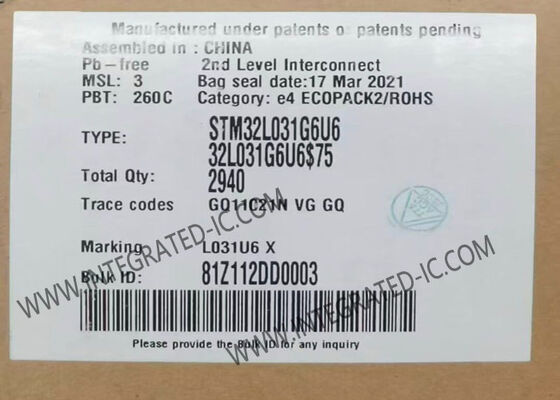 Mikrokontroler MCU ARM Cortex-M0+ 32-bit Ultra-Low-Power STM32L031G6U6