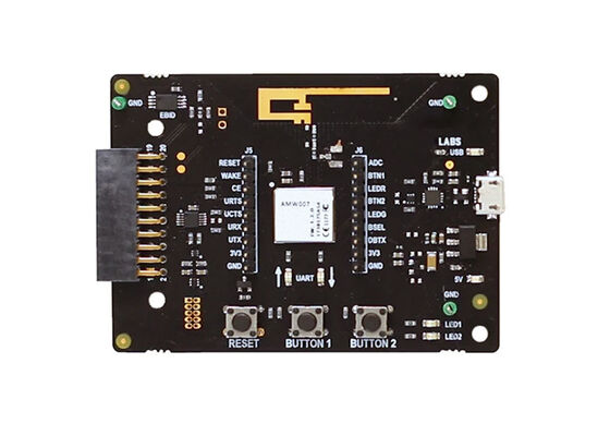 Papan Evaluasi Transceiver Wi-Fi 802.11 b/g/n 2.4GHz Embedded Solutions AMW007-E04