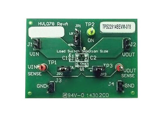 TPS22914BEVM-078 Solusi Tertanam TPS22914 Load Switch Evaluation Module