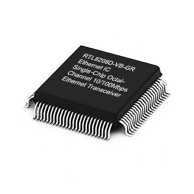 IC Ethernet RTL8208D-VB-GR Octal-Channel 8-Port 10/100Mbps Ethernet Transceiver dengan Antarmuka RS8MII