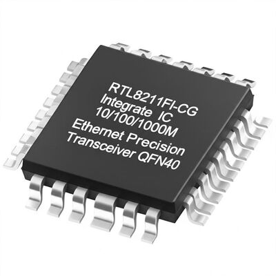 IC Ethernet RTL8211FI-CG Transceiver Ethernet 10/100/1000M dengan Antarmuka RGMII dalam Paket QFN40