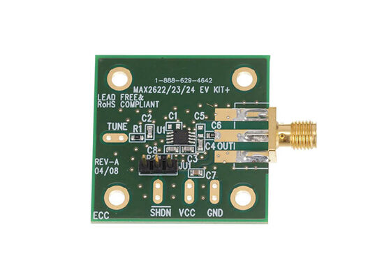 MAX2622EVKIT Embedded Solutions 855MHz hingga 881MHz Papan Evaluasi Osilator Terkontrol Tegangan