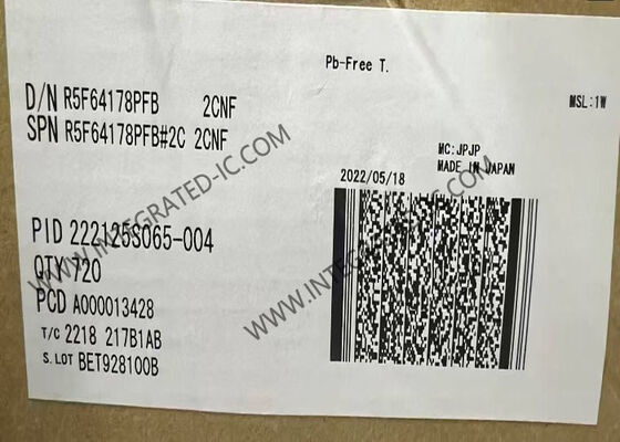 R5F64178PFB Mikrokontroler MCU High-End R32C/100 32-Bit 50MHz Mikrokontroler IC