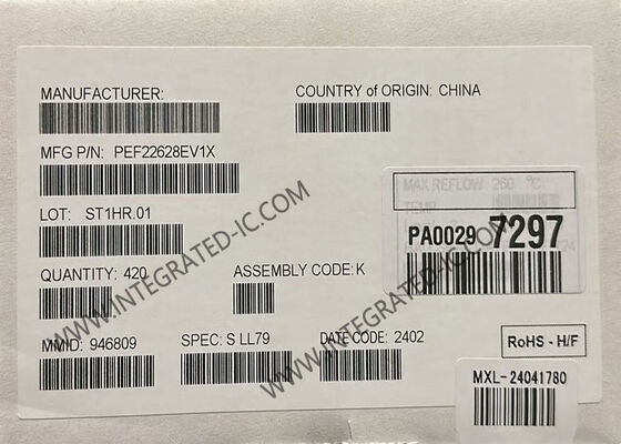 PEF22628EV1X Dual-Channel SHDSL System-On-Chip dengan SHDSL.bis untuk Aplikasi EFM