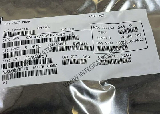 5AGXMA1D4F27C5G Arria V GX FPGA IC dengan 75000 LE, 6,5536 Gb/s Data Rate dan 336 I/O