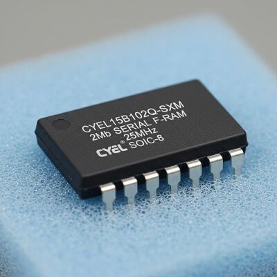 CYEL15B102Q-SXM Memory IC Chip 2Mb Serial F-RAM Memory dengan Frekuensi 25 MHz dalam Paket SOIC-8