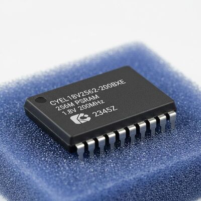 CYEL18V2562-200BKXE Memory IC Chip 256 MBit Pseudostatic RAM dengan Tegangan Operasi 1,8 V dan Frekuensi Antarmuka 200MHz