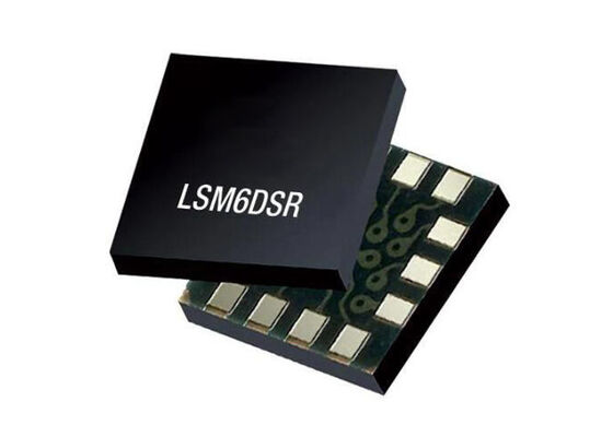 LSM6DSR Sensor IC 6-Axis Inertial Module dengan 4000 dps Gyroscope Stabilitas Tinggi Di Atas Suhu dan Smart FIFO hingga 9 kbyte