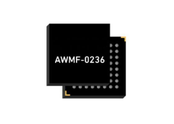 AWMF-0236 5G Modul RF Beamforming IC dengan 37GHz hingga 43.5GHz Dual Polarization Quad 4x2 Beamformer