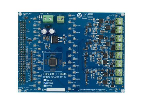 EVL-L98GD8 Solusi Embedded L98GD8 High-Side/Low-Side Configurable Pre-Driver Evaluation Board
