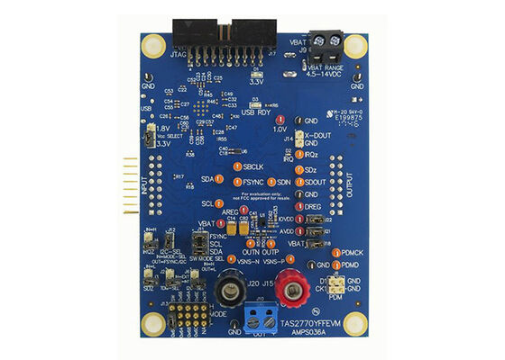 TAS2770YFFEVM Embedded Solutions 4.5V hingga 16V Kelas D Audio Amplifier Evaluation Board