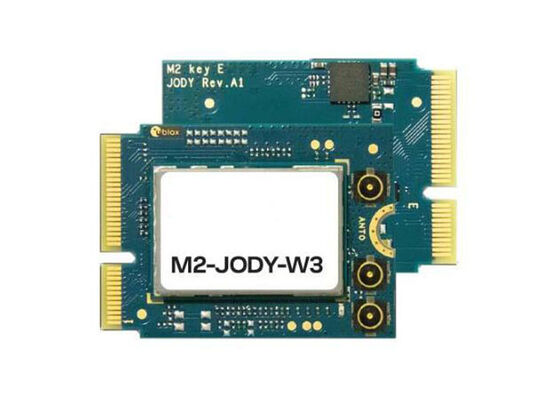 M2-JODY-W377-01C Modul Komunikasi Wireless M.2 Jenis 2230 Key E Card dengan Wi-Fi6 dan BT 5.3 UART