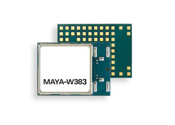 MAYA-W383-00B Low-Power Wireless Communication Module dengan Wi-Fi 6/6E dan BT 5.4 untuk kisaran suhu industri dan MU-MIMO