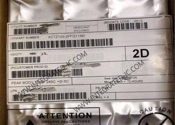 XC7Z100-2FFG1156I FPGA Zynq-7000 System On Chip dengan Dual-core ARM Cortex-A9, 444000 LE, dan Kecepatan 766 MHz