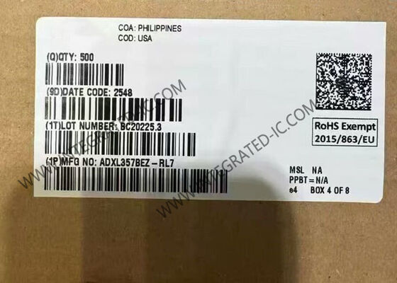 Sensor IC Akselerometer MEMS 3-Sumbu Daya Rendah ADXL357BEZ dalam Paket 14-CLCC