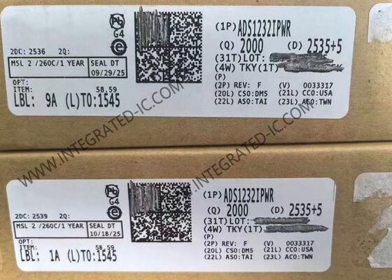 ADS1232IPWR 24-Bit 2-Saluran Delta-Sigma ADC Chip Sirkuit Terpadu untuk Sensor Jembatan