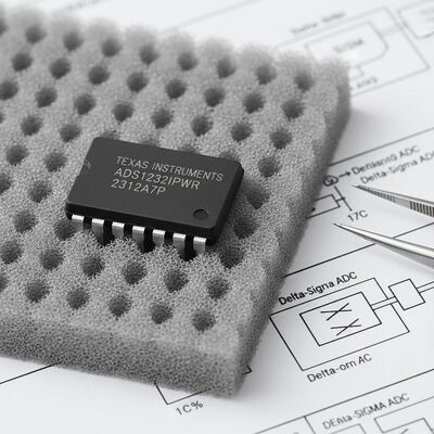 ADS1232IPWR 24-Bit 2-Saluran Delta-Sigma ADC Chip Sirkuit Terpadu untuk Sensor Jembatan