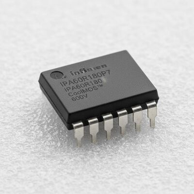 IPA60R180P7 CoolMOSTM Power MOSFET dengan tegangan sumber pembuangan 600V 18A arus pembuangan terus menerus dan resistensi sumber pembuangan 145mOhms