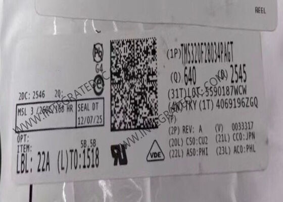 TMS320F28034PAGT 32-Bit C2000 Real-Time Microcontroller MCU dengan Kecepatan 60MHz dan Memori Flash 128KB