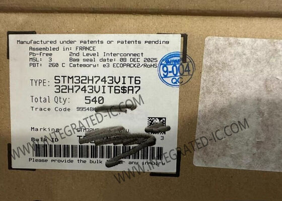 Mikrokontroler STM32H743VIT6 MCU dengan ARM Cortex M7 480MHz, RAM 1M x 8, dan 168 Port I/O