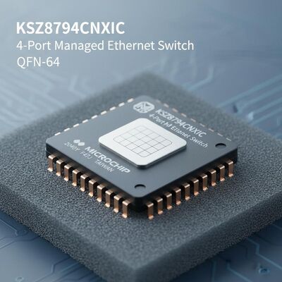KSZ8794CNXIC Ethernet IC 4-Port Managed Ethernet Switch Chip dalam Paket QFN-64