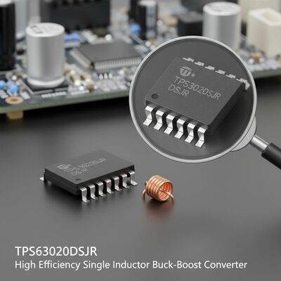 TPS63020DSJR Efisiensi Tinggi 4A Output Current 2.4MHz Switching Frequency Buck-Boost Converter Integrated Circuit Chip