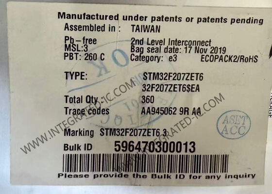 Mikrokontroler ARM 32-Bit STM32F207ZET6 dengan Kecepatan 120MHz dalam Paket 144-LQFP