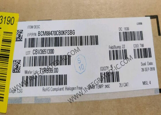 BCM88470CB0KFSBG Ethernet IC Berkinerja Tinggi 300Gbps StrataDNX Qumran-AX Ethernet Switch