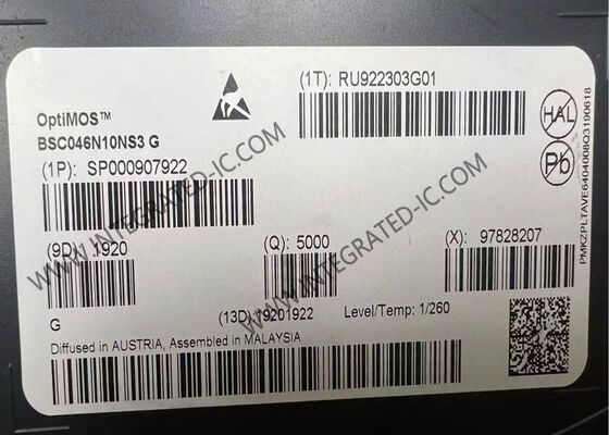 BSC046N10NS3G Integrated Circuit Chip 100V OptiMOSTM 3 Series N-Channel Power MOSFET Transistor