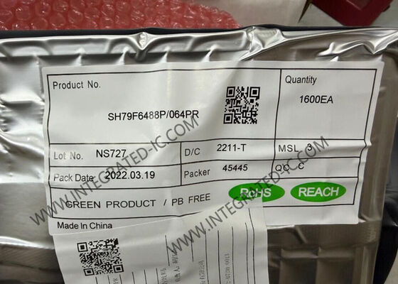 SH79F6488P/064PR Mikrokontroler MCU Ditingkatkan 8051 Mikrokontroler LQFP-64 8-Bit MCU
