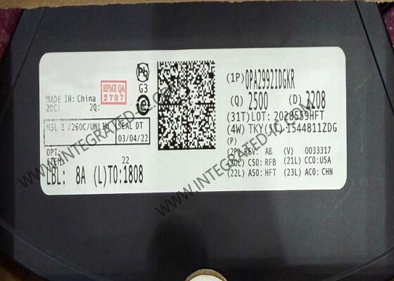 OPA2992IDGKR Integrated Circuit Chip Dual 40V 10.6MHz Amplifier Operasional Berisik Rendah