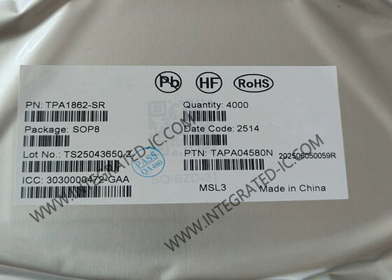 TPA1862-SR 40V 6MHz Chip IC Amplifier Operasional Zero-Drift dengan Output Rel Ke Rel