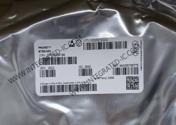 BTS6143D Sakelar Daya Sisi Tinggi Chip Sirkuit Terpadu dengan 8mOhm Rds On dan Rentang Tegangan 5.5V hingga 38V untuk Aplikasi Otomotif