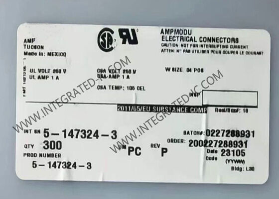 4 Posisi sudut kanan PCB Mount Header & Container Container dengan 3A Current Rating
