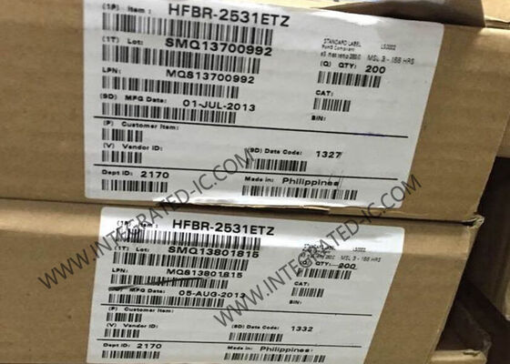 HFBR-2531ETZ Fiber Optic Receiver 5MBd Data Rate 660nm Wavelength Plastik Fiber Optic Versatile Link