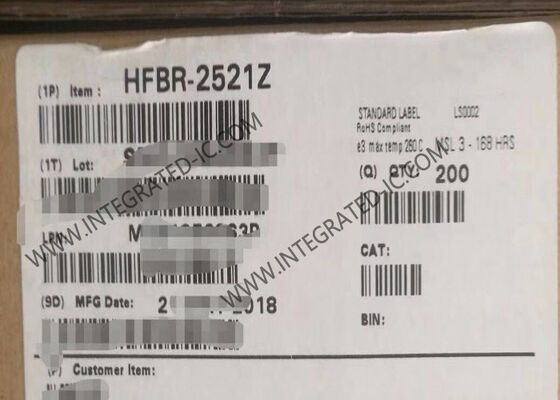 HFBR-2521Z 5MBd Data Rate 660nm Wavelength Fiber-Optic Receiver untuk Aplikasi Industri