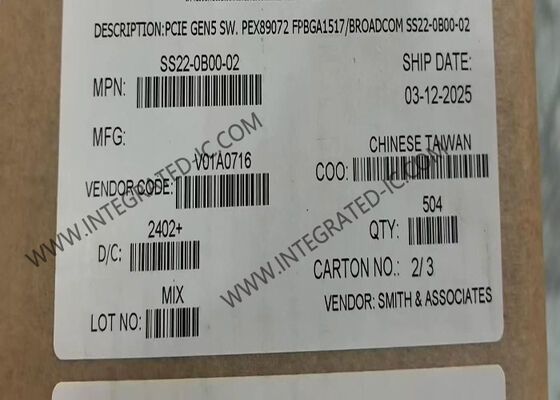 SS22-0B00-02 Integrated Circuit Chip PCI Express Switch dengan Dukungan PCIe 5.0 72-Lane